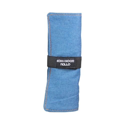 Piórnik zwijany jasnoniebieski jeans KIN