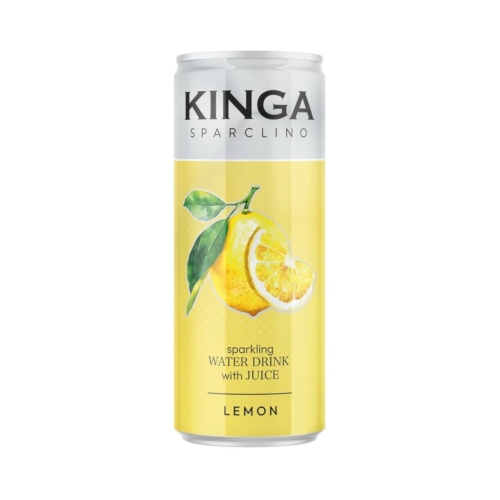 Napój gazowany 250ml cytrynowy Kinga Sparclino puszka