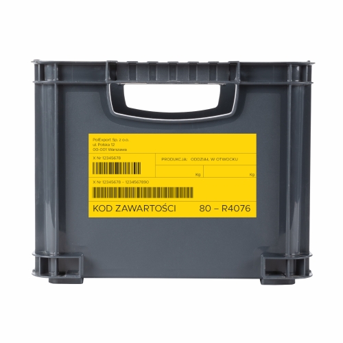 Etykiety Heavy Duty 210x148/2 żółte Zweckform 6130 (20)