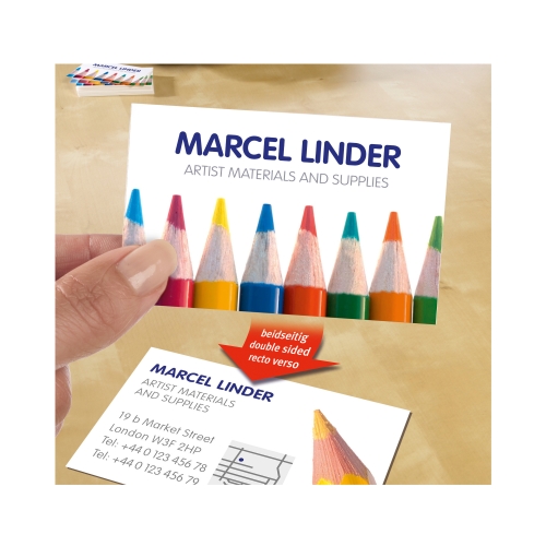 Papier wizytówkowy 85x54mm/25 270g Zweckform C32026-25 (10)