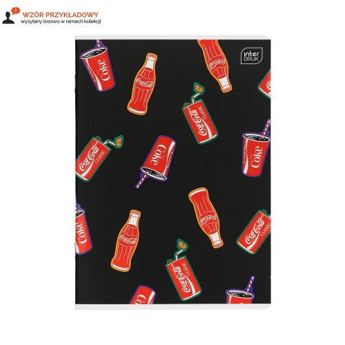 Zeszyt A5/32 kratka mat+UV Coca Cola Interdruk 70g