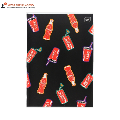 Zeszyt A4/32 kratka mat+UV Coca Cola Interdruk 70g