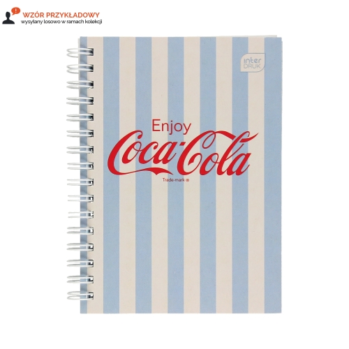 Kołozeszyt A6/80 kratka Soft Touch Coca Cola Interdruk