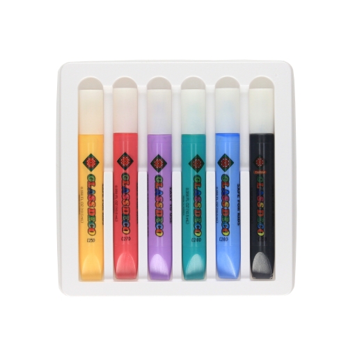 Farba witrażowa 6kol 10ml Amos GD10P6