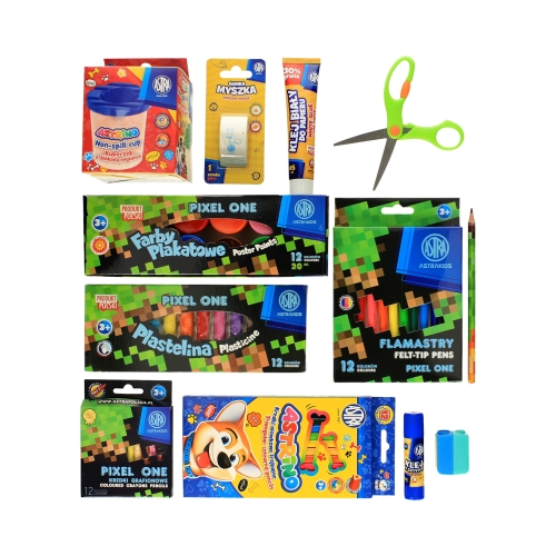Wyprawka szkolna 20elementów Pixel One Astra 601124007