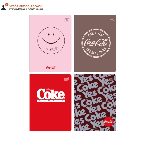 Zeszyt A5/60 kratka Hybrid Coca Cola Interdruk 70g