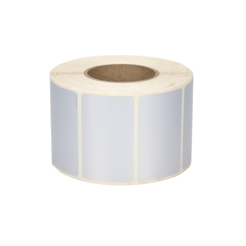Etykiety poliester 50x30mm srebrne (1000)