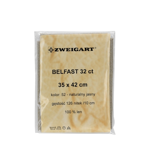 Kanwa lniana 35x42 Belfast 32ct Zweigart 0052