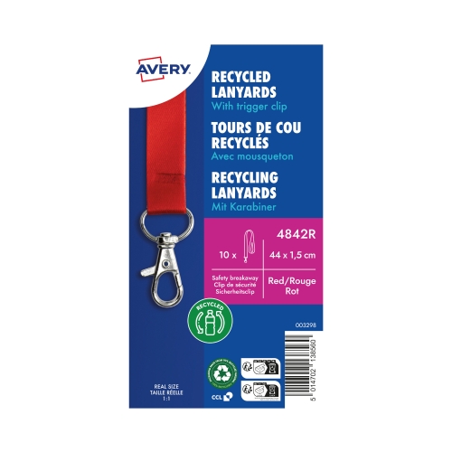 Smycz PET karabinczyk 15x440mm czerwony (10)