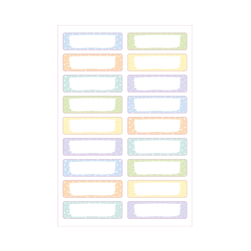 Etykiety na ubrania 46x13mm/36 pastel ETVET36M (2)