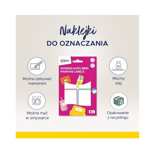 Etykiety oznaczeniowe 48/70/4 kolorowe ramki (2)