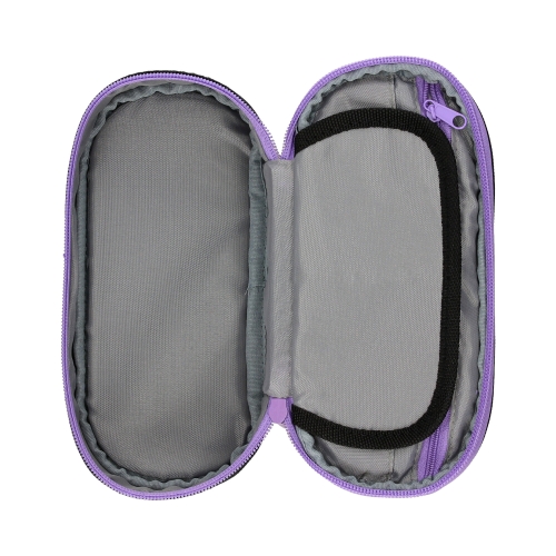 Piórnik saszetka 1zamek/klapka Violet PIXI HappyColor owalny