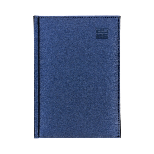 Kalendarz ksiażkowy A5+notes granat Aluminium Standard tygodniowy