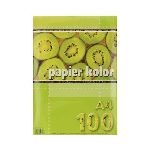 Papier ksero A4 80g ciemnobrązowy (100)
