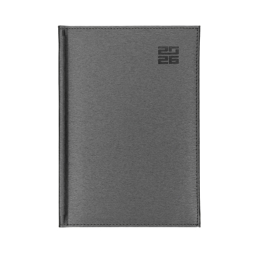Kalendarz ksiażkowy B5 srebrny Aluminium Standard Tygodniowy