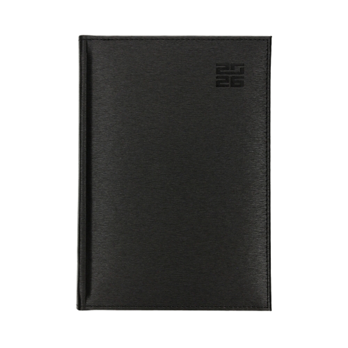 Kalendarz ksiażkowy B6 czarny Aluminium Standard