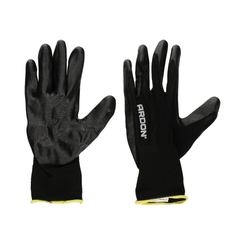 Rękawice powlekane Lite Touch Oil czarne 7 Ardon (2)