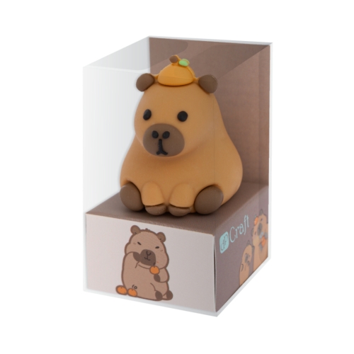 Gumka uniwersalna 3D Kapibara z pomarańczą