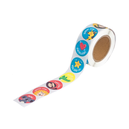 Naklejki motywacyjne na rolce Zwierzątka i symbole (500)