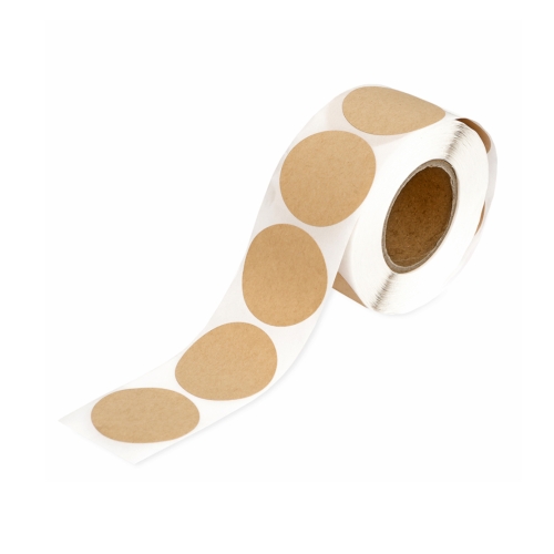 Naklejki na rolce 3.8cm Kraft okrągłe (500)