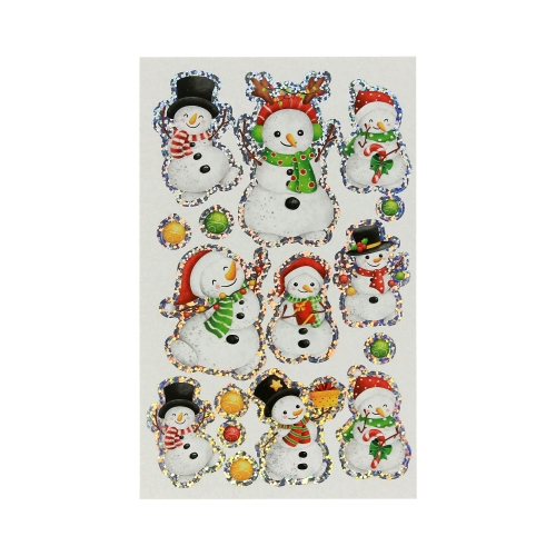 Naklejki ozdobne Effect 10x20cm Snowman HappyColor