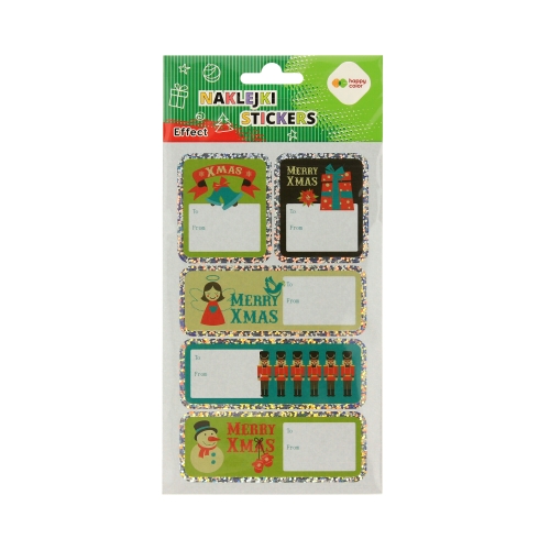 Naklejki ozdobne Effect 10x20cm Xmas Tag HappyColor