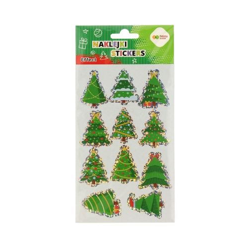 Naklejki ozdobne Effect 10x20cm Xmas Tree HappyColor