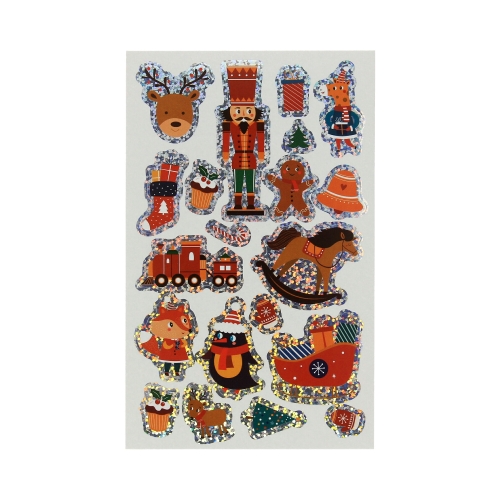 Naklejki ozdobne Effect 10x20cm Xmas Toys HappyColor