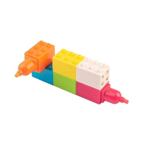 Zakreślacz 5kol fluo Pixi Blox HappyColor