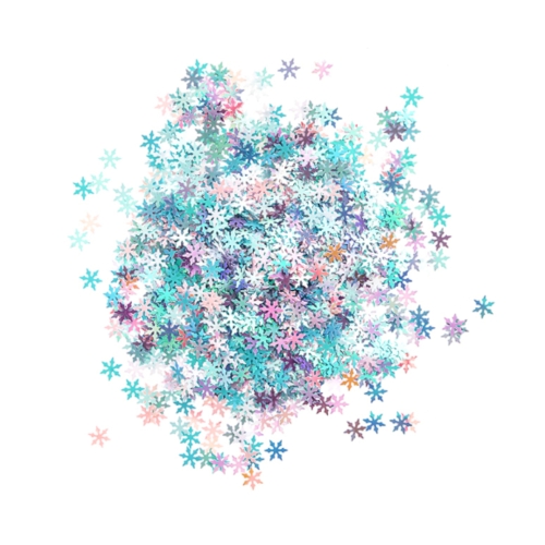 Cekiny opalizujące pastel Śnieżynki 20g