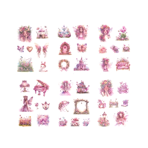 Naklejki połyskujące Pet Wróżki Pink (6)