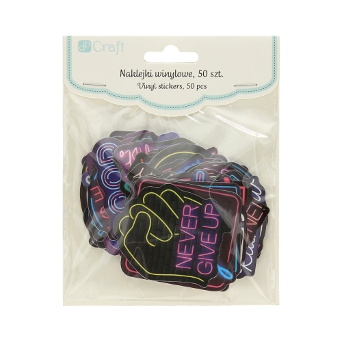 Naklejki winylowe neonowe ze sloganami motywacyjnymi (50)