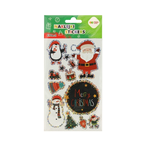 Naklejki ozdobne Effect 10x20cm Merry Xmas HappyColor