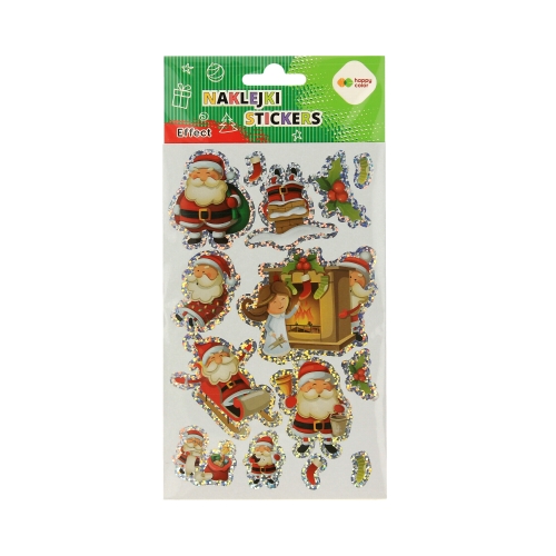 Naklejki ozdobne Effect 10x20cm Santa HappyColor