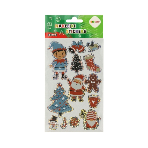 Naklejki ozdobne Effect 10x20cm Xmas Blue HappyColor