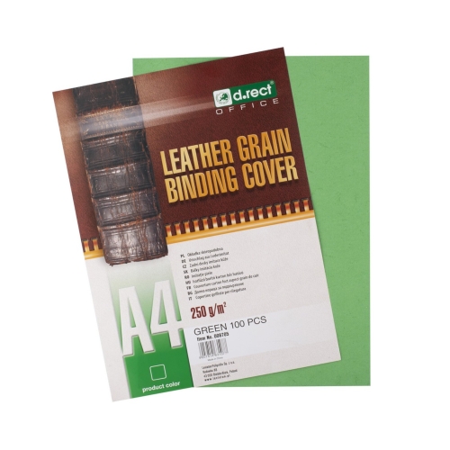 Okładka do bindowania zielona 250g DRect (100)