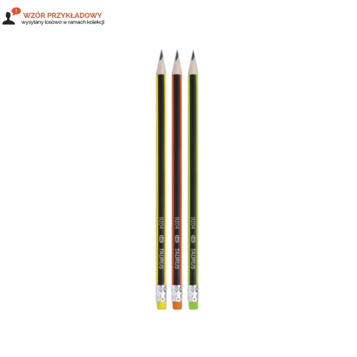 Ołówek zwykły HB z/g neon 9204