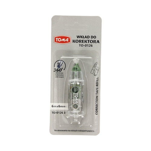 Korektor taśma 6mmx6m automatyczny wkład Toma TO-01263