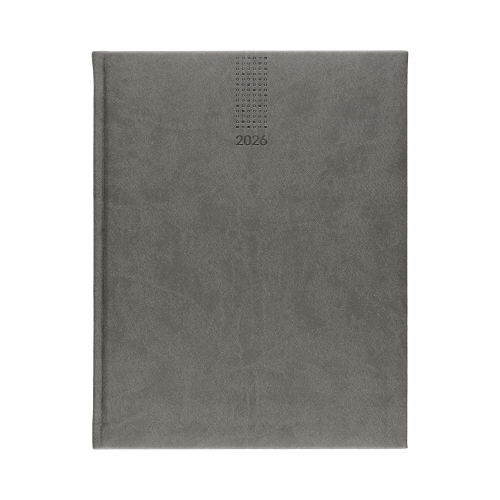 Kalendarz książkowy A4 Lux- B szary tygodniowy