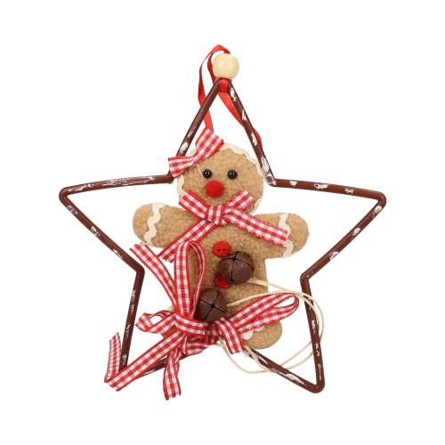 Dekoracja świąteczna zawieszka gwiazda/piernik Brewis