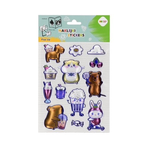 Naklejki ozdobne 3D POP UP 146x240 Yummy Yum HappyColor