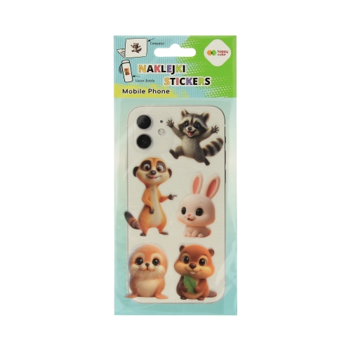 Naklejki ozdobne Mobile Phone 90x205 Cute Animals HappyColor