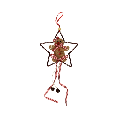 Dekoracja świąteczna zawieszka gwiazda/piernik Brewis