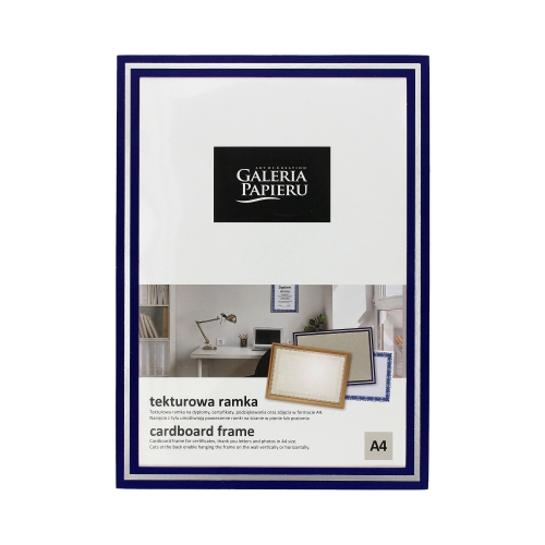 Tekturowa ramka A4 granatowa zawieszana - 1 szt.