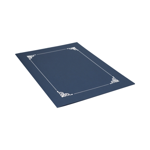 Teczka ozdobna na dyplom granatowa srebrna ramka