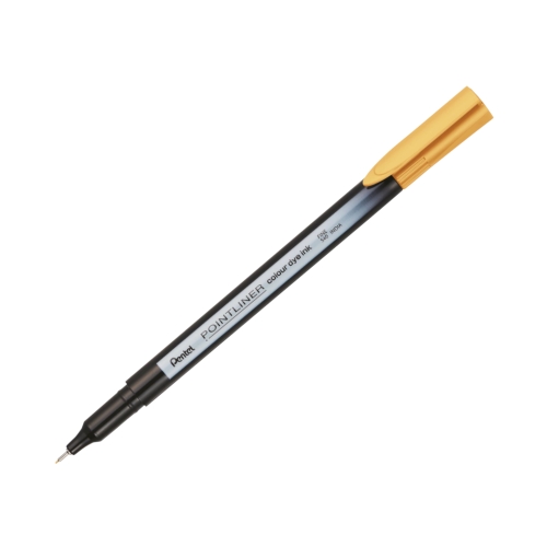 Cienkopis 0.4mm ciemnożółty Pentel S40