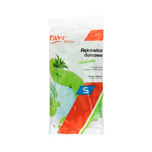 Rękawice aloesowe zielone S RAVI