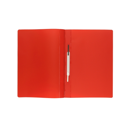 Skoroszyt sztywny z perforacją ochrona danych czerwony Biurfol