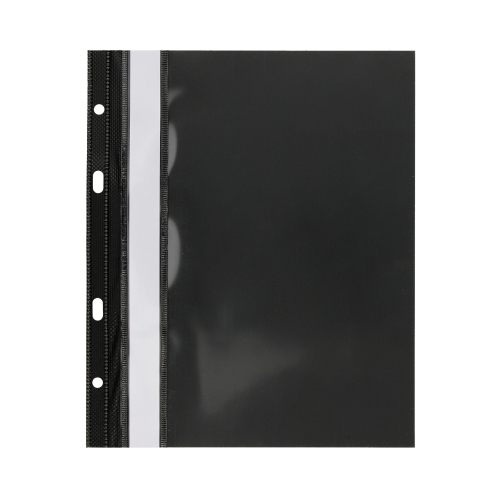 Skoroszyt sztywny z perforacją A5/PVC czarny SH-11-05
