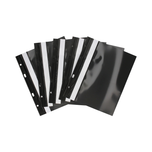 Skoroszyt sztywny z perforacją A5/PVC czarny SH-11-05